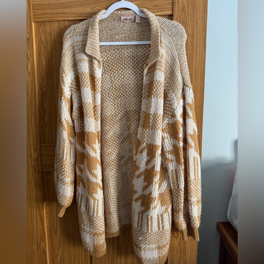 Cozy Tan and Cream Women's Sweater